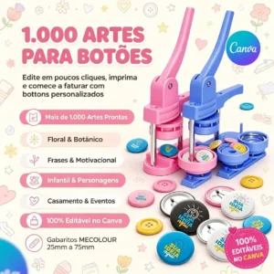 1.000 ARTES PARA BOTÕES
